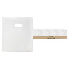 comet 多用途 素色 HDPE 塑膠購物袋 小型, 半透明, 200個