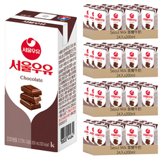 Seoul Milk 首爾牛奶 無菌巧克力牛奶 200ml (120kcal), 96入