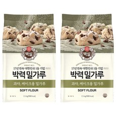 CJ BEKSUL 白雪 低筋麵粉 蛋糕/糕點用, 2.5kg, 2包