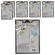 Dream World 新款透明多功能板夾 A4直式, 混色, 6個