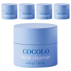 COCOLO 胺基酸潔面乳, 溫和保濕, 適用於敏感肌和兒童, 日本 Ajinomoto 胺基酸成分, 35g, 5罐