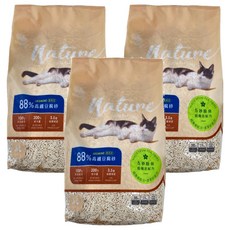 路易 貓砂 88%高纖豆腐砂 茉莉花 6L, 2.5kg, 3包