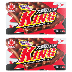 義美 大雷霆巧克力餅乾 12包, 30g, 2盒