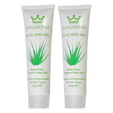ROYAL AUSTRALIA 舒緩蘆薈凝膠 有機蘆薈 適合所有膚質, 100g, 2條
