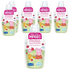 Probo 博寶兒 佩佩豬多益肽草莓口味兒童漱口水, 500ml, 6瓶