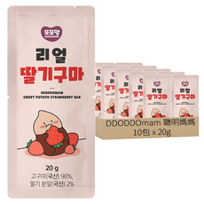 DDODDOmam 聰明媽媽 地瓜條 草莓地瓜口味, 20g, 10包