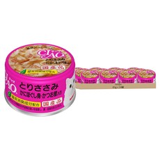 INABA CIAO 啾嚕 旨定貓罐A-17 85g, 雞肉 + 蟹肉 + 柴魚片, 24罐