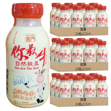 國農 果汁牛乳，濃郁香醇高品質保久乳, 215ml, 72瓶