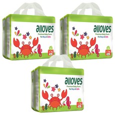 alloves 佰分愛 優質褲型尿布 男女共用 11~14kg, XL, 114片
