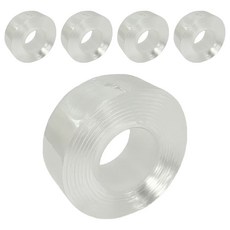 SUCCESS 成功 奈米雙面透明不留痕膠帶30mm x 2Y -免釘防水高黏性, 5入