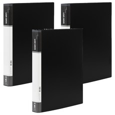 lc-9004a k pp 四孔圓型夾, 黑色, 3入