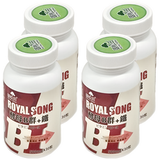 ROYAL SONG 御松田 酵母B群+鐵 500mg, 30顆, 15g, 4瓶