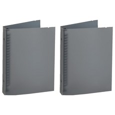 A5磨砂半透PP20孔夾(黑)_簡單生活, 黑色, 2本