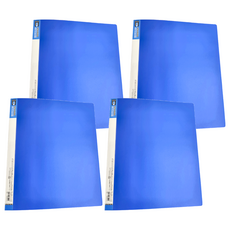 珠友文化 特 二孔 PP圓型夾 A4, 藍色, 4本