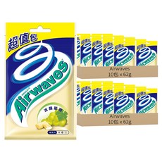 Airwaves 超涼無糖口香糖 超值包 冰釀葡萄口味, 62g, 20包