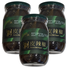 花蓮市農會 土地之歌 剝皮辣椒, 470g, 3罐