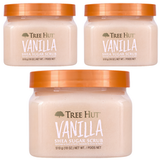 Tree Hut 樹上小屋 乳油木蜜糖身體磨砂膏 Vanilla, 510g, 3件