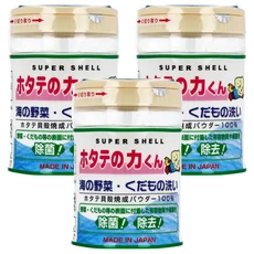日本漢方 貝殼粉蔬果清潔劑 90g, 100%天然, 無色無味, 去除農藥, 3瓶