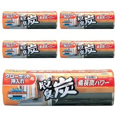 ST 雞仔牌 衣櫃用 搭配備長炭與活性炭的消臭劑 強力除臭, 300g, 5盒