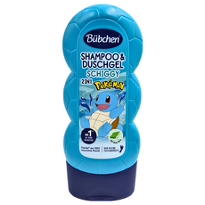 Bubchen 貝臣 寶可夢傑尼龜洗髮沐浴乳 2合1, 230ml, 1瓶
