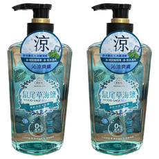 美吾髮 沁涼鼠尾草海鹽沐浴露 清新沐浴 海鹽配方 溫和潔淨 全家適用, 700ml, 2瓶