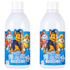 Lab52 齒妍堂 兒童含鈣健齒漱口水 汪汪隊聯名款 泡泡糖口味, 獨家3重鈣配方, 全方位清潔, 300g, 2瓶