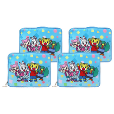 巧虎收納袋 小 藍色 4個 - 兒童卡通收納整理袋