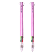 Uni 三菱 5色筆筆管 含筆夾 UE5H-258, 金屬粉紅, 2支