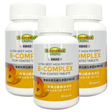 Angel LaLa 天使娜拉 家倍健 維他命B群錠 0.76g, 30顆, 3罐