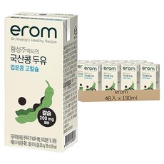 erom 高鈣黑豆豆奶，含200毫克鈣, 190ml, 48入