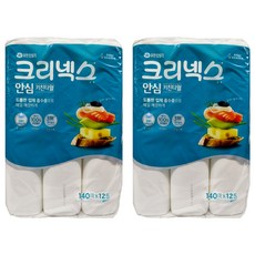 Kleenex 舒潔 安心雙層捲筒式廚房紙巾 140張, 12捲, 2袋