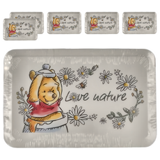 收納王妃 迪士尼塑膠收納盒 188 x 122 x 75mm, 小雛菊維尼, 6個