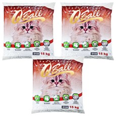 Q-Ball 頂級凝結貓砂 380%吸水性 超低粉塵 活性碳, 15kg, 3包