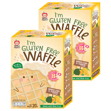 APPLE MONKEY 愛啵寶寶 茉莉糙米小鬆餅, 陽光蔬果, 20g, 2盒