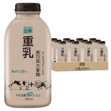 國農 重乳拿鐵 黑巧克力, 300ml, 24瓶