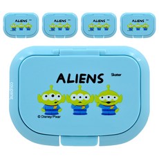 Skater 銀離子濕紙巾蓋 10.8 x 7.8 x 1.4cm, 三眼怪, 5個