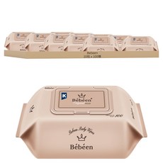 Bebeen Original Plus 濕紙巾, 整體成分1級, 掀蓋式, 100張, 10包