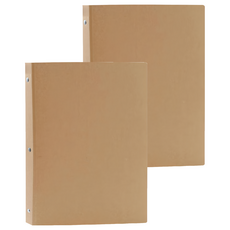 MUJI 無印良品 活頁資料夾 30孔 A4, 米色, 2個