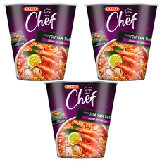MAMEE Chef 泰式酸辣風味杯麵 70克, 3入