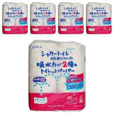 elleair 艾黎艾爾 大王製紙 超吸水滾筒衛生紙 花香 2倍吸水力 100%原生紙漿 四季花柄印花, 25m, 4捲, 5袋