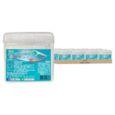 西河 超細滑順牙線棒 Set 附隨身透明盒 280支, 8cm, 24盒