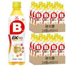 維他露 B+EX PRO 氣泡機能飲, 400ml, 48瓶
