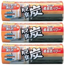 ST 雞仔牌 衣櫃用 搭配備長炭與活性炭的消臭劑 強力除臭, 300g, 3盒