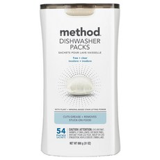 method 潔淨三效聰明洗碗球 54顆 880g 1罐 - 碗盤潔淨、無香呵護