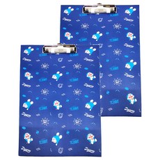 Doraemon 哆啦A夢 A4板夾 附筆夾 23 x 32cm, 藍色, 2個