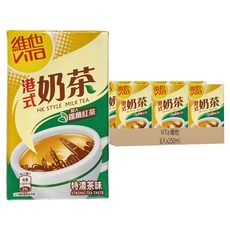 維他 港式奶茶 特濃茶味飲品, 250ml, 6入