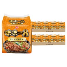 味丹 味味一品 原汁珍味爌肉麵 190g, 24包
