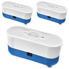 全自動超聲波多用清潔器, 藍色, 3個