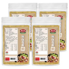 馬玉山 熟白芝麻粒, 4個, 500g