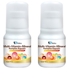 Kalso 科德司 綜合維生素膠囊, 含24種維生素礦物質 營養全面, 30顆, 64g, 2瓶